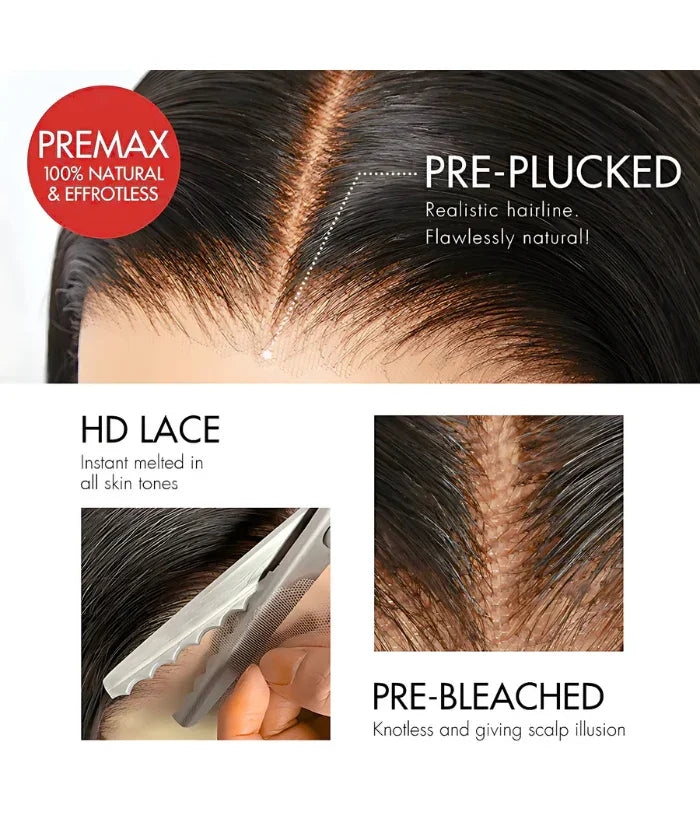 Straight Bob Wig Glueless 13x4 Frontal Lace Wig Human Hair Pre-Cut Lace