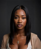 Straight Bob Wig Glueless 13x4 Frontal Lace Wig Human Hair Pre-Cut Lace