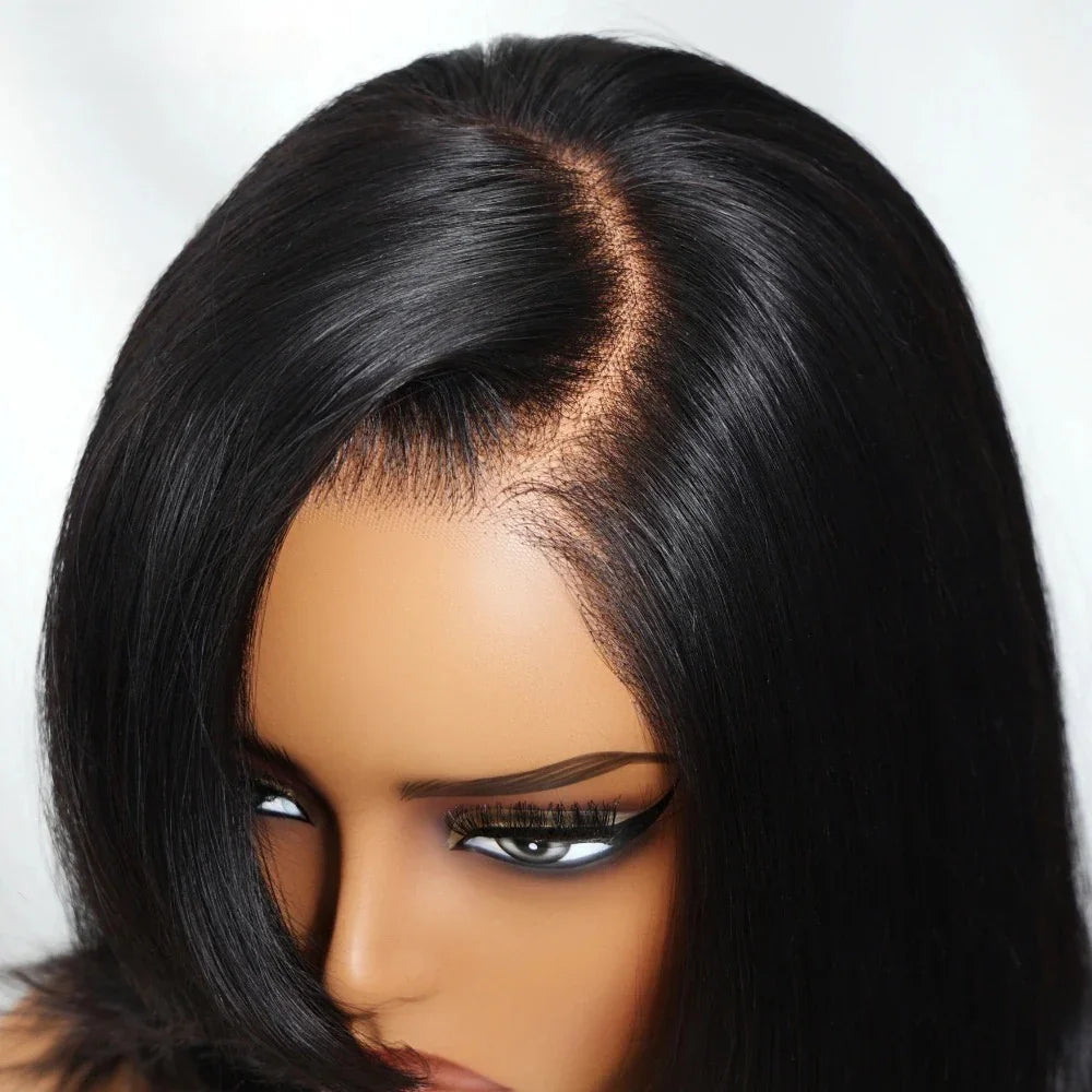 Straight Bob Wig Glueless 13x4 Frontal Lace Wig Human Hair Pre-Cut Lace
