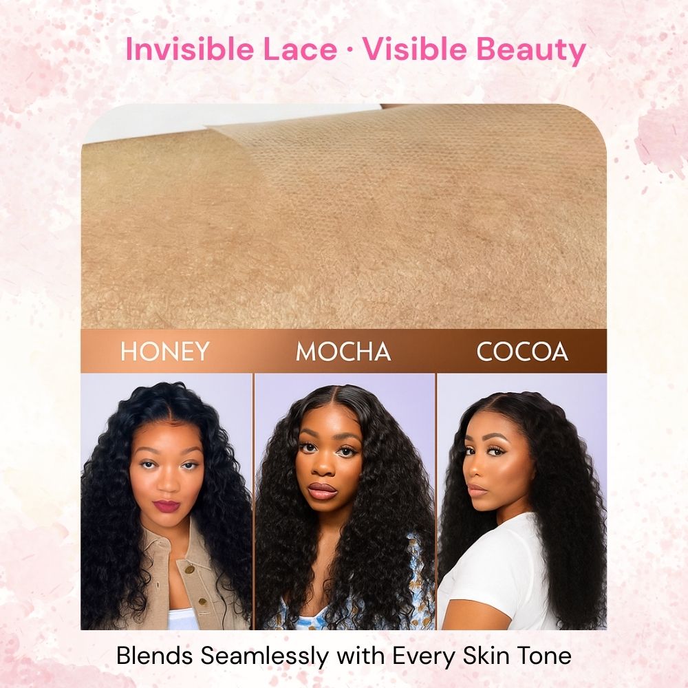 Pre Everything Wigs | Water Wave Glueless 13x4 Frontal HD Lace Human Hair Wig Pre-cut & Plucked & Bleached