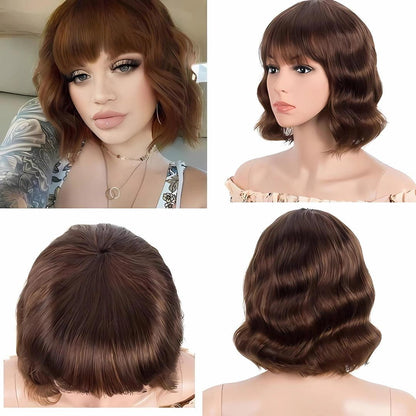 Short Pixie Deep Wavy Bob-Wear Go Glueless Wigs