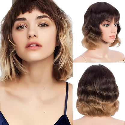 Short Pixie Deep Wavy Bob-Wear Go Glueless Wigs