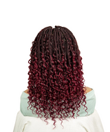 24" HD Full Lace Boho Box Braided Wig With Human Baby Hair