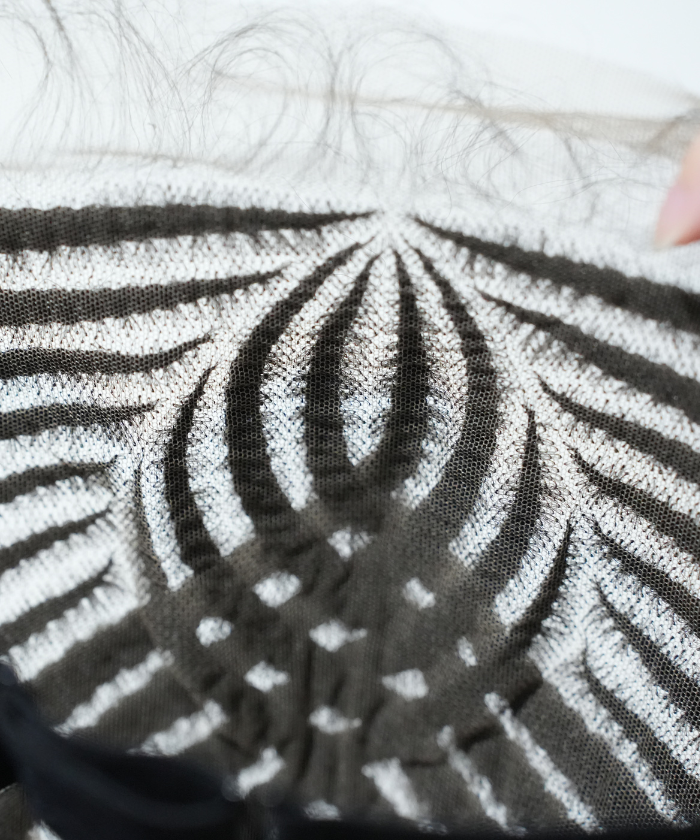 Hand-tied Straight Hair Wigs with Cornrow Braids Pre Bleached HD Full Lace Wear Go Glueless Wig T2