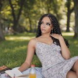 HD Full Lace Hand-tied Knotless Boho Box Braided With Curls Wear Go Glueless Wig Natural Black