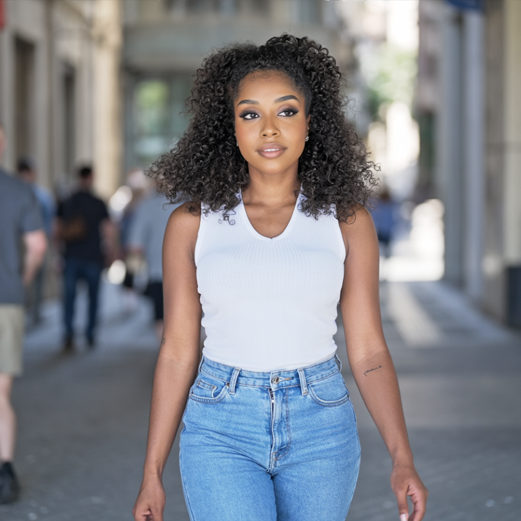 Wear & Go Seamless Kinky Coily Half Wig Flip-Over 100% Virgin Human Hair