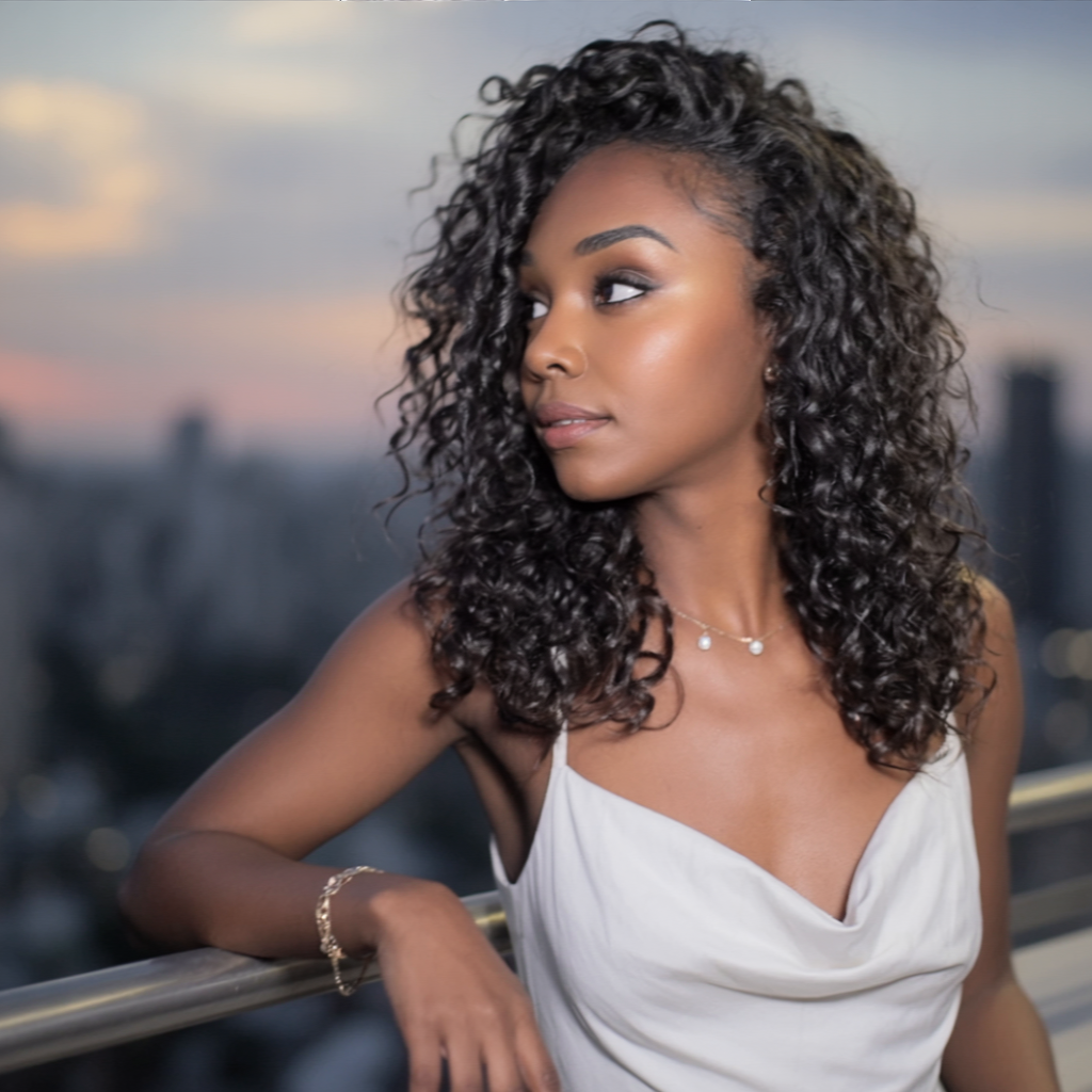 Wear & Go Seamless Water Wave Half Wig Flip-Over 100% Virgin Human Hair