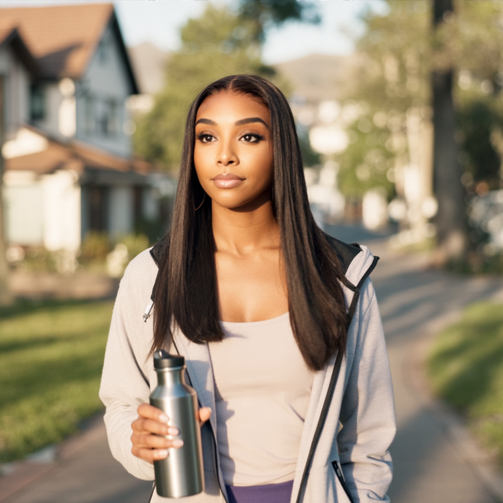 Wear & Go M-Cap 9×6 Straight HD Lace Glueless Wig  Pre-Bleached 100% Virgin Human Hair