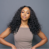 Wear & Go M-Cap 9×6 Water Wave HD Lace Glueless Wig  Pre-Bleached 100% Virgin Human Hair