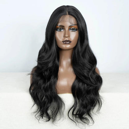 Body Curly Wavy 13X4 Glueless Synthetic HD Lace Front Wig