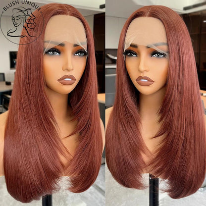 Straight 13X4 Glueless Synthetic HD Lace Front Wig