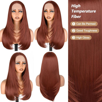 Straight 13X4 Glueless Synthetic HD Lace Front Wig