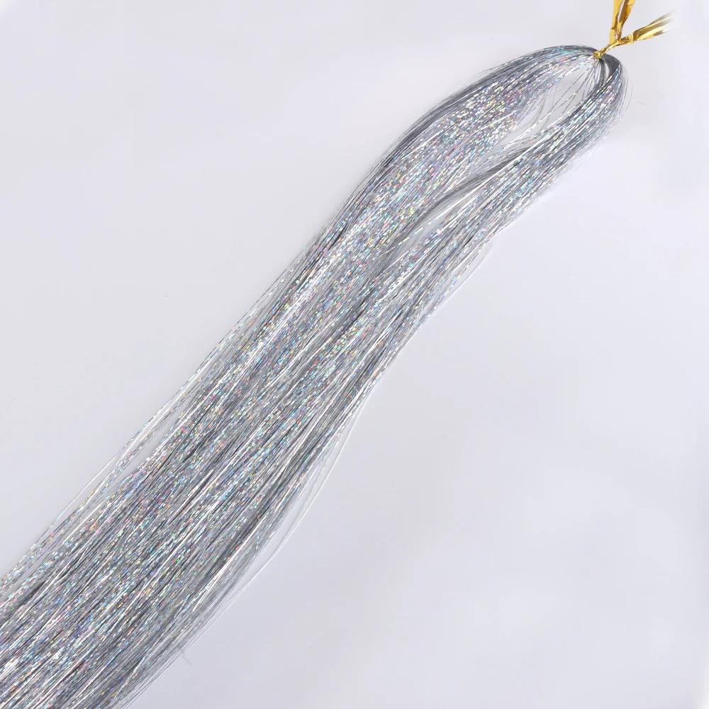 10psc 22" Shiny Hair Tinsel （Each Random And Gift Tool）