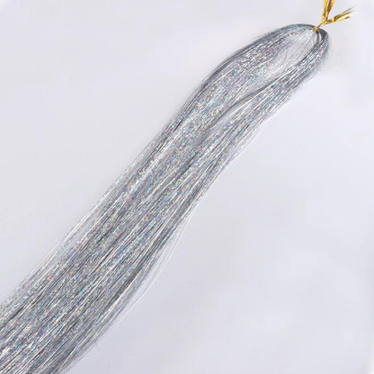 10psc 22" Shiny Hair Tinsel （Each Random And Gift Tool）