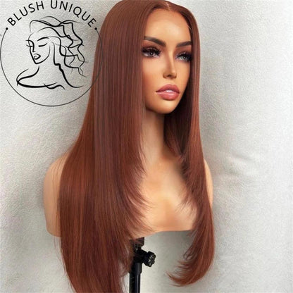 Straight 13X4 Glueless Synthetic HD Lace Front Wig