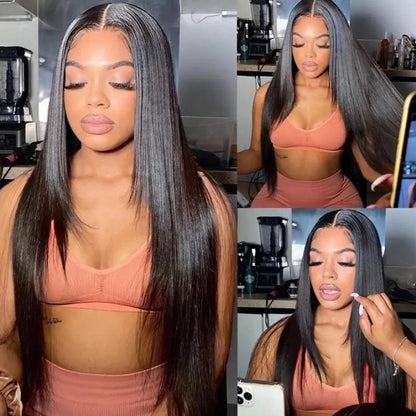 Straight 13X4 Glueless Synthetic HD Lace Front Wig