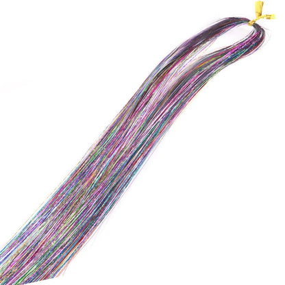 10psc 22" Shiny Hair Tinsel （Each Random And Gift Tool）