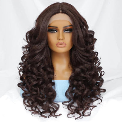 Curly Wavy 13X4 Glueles Synthetic HD Lace Front Wig