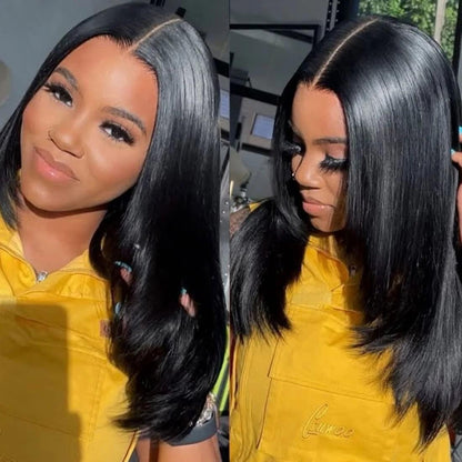 Straight 13X4 Glueless Synthetic HD Lace Front Wig