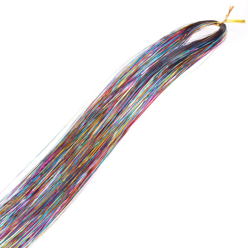 10psc 22" Shiny Hair Tinsel （Each Random And Gift Tool）