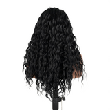Hand-tied Cornrow Braids Wig with Curly Hair HD Lace Wear Go Glueless Wig T4 Natural Black