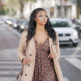 Hand-tied Cornrow Braids Wig with Curly Hair HD Lace Wear Go Glueless Wig T5 Natural Black