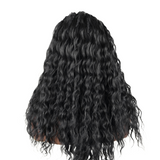 Hand-tied Cornrow Braids Wig with Curly Hair HD Lace Wear Go Glueless Wig T5 Natural Black