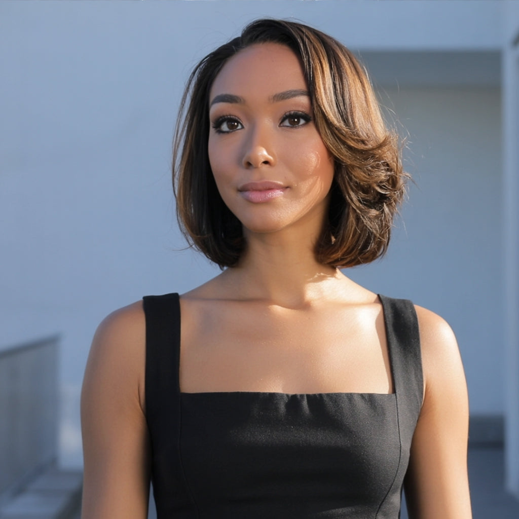 Pre Everything Wigs | Loose Wave Layered Cut Glueless 5x5 Closure HD Lace Human Hair Wig Pre-cut & Plucked & Bleached