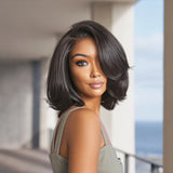 Pre Everything Wigs | Loose Wave Layered Cut Glueless 5x5 Closure HD Lace Human Hair Wig Pre-cut & Plucked & Bleached