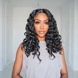 Pre Everything Wigs | Water Wave Glueless 13x4 Frontal HD Lace Human Hair Wig Pre-cut & Plucked & Bleached