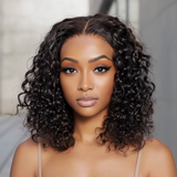 Pre Everything Wigs | Water Wave Glueless 13x4 Frontal HD Lace Human Hair Wig Pre-cut & Plucked & Bleached