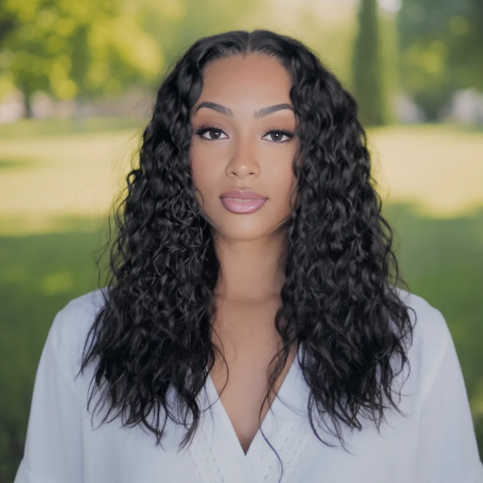 Pre Everything Wigs | Water Wave Glueless 13x4 Frontal HD Lace Human Hair Wig Pre-cut & Plucked & Bleached