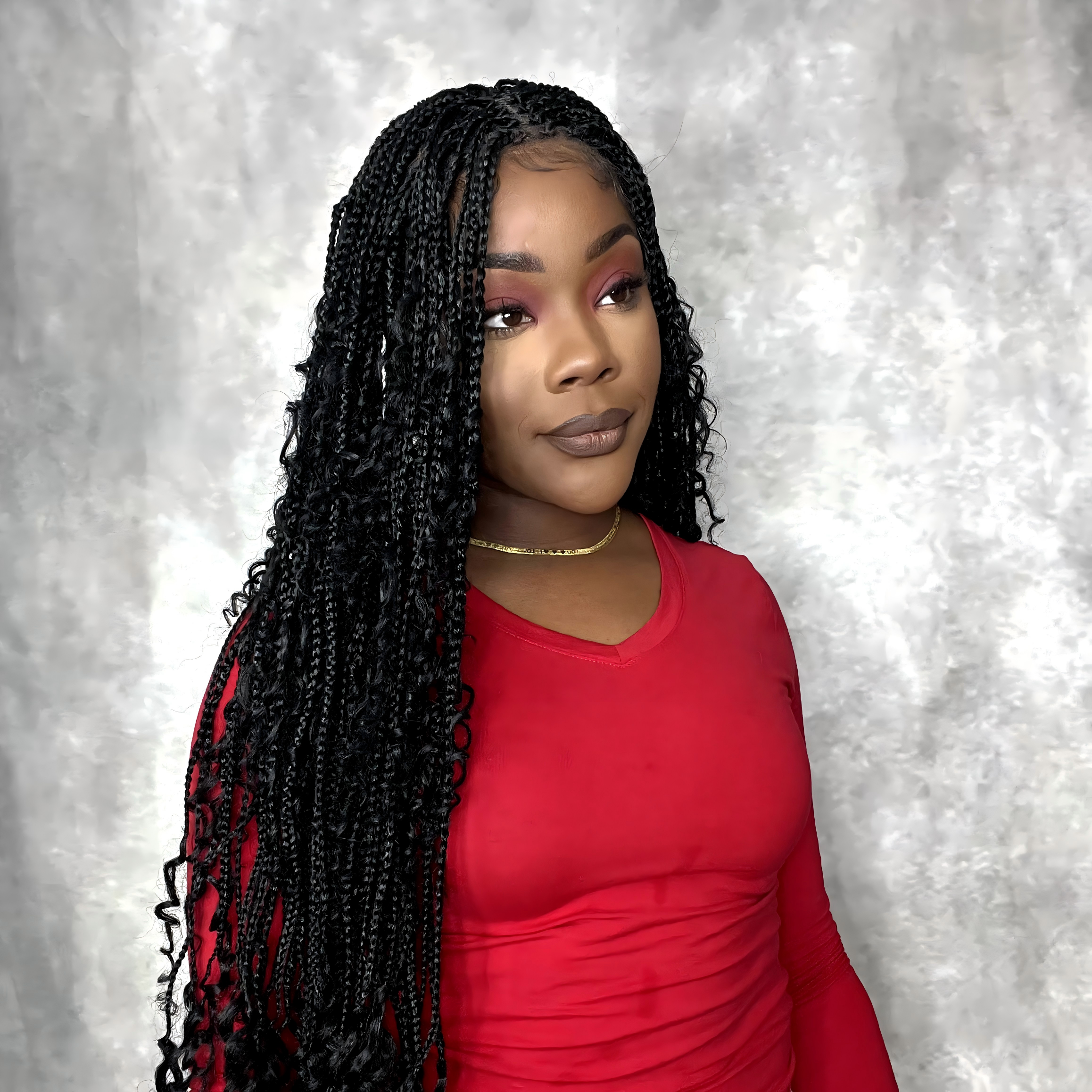 121 Strands HD Full Lace Boho Box Braided Wig