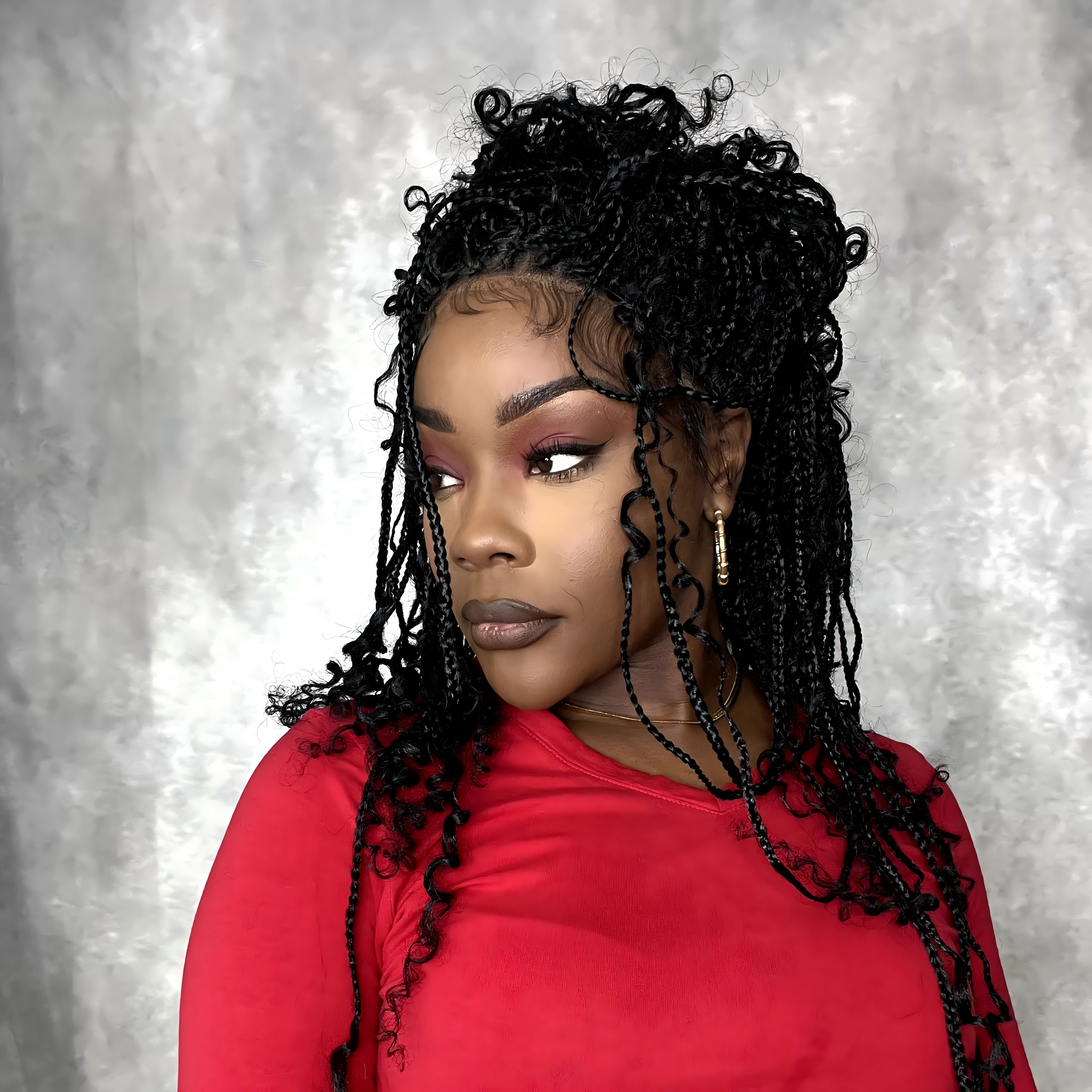 121 Strands HD Full Lace Boho Box Braided Wig