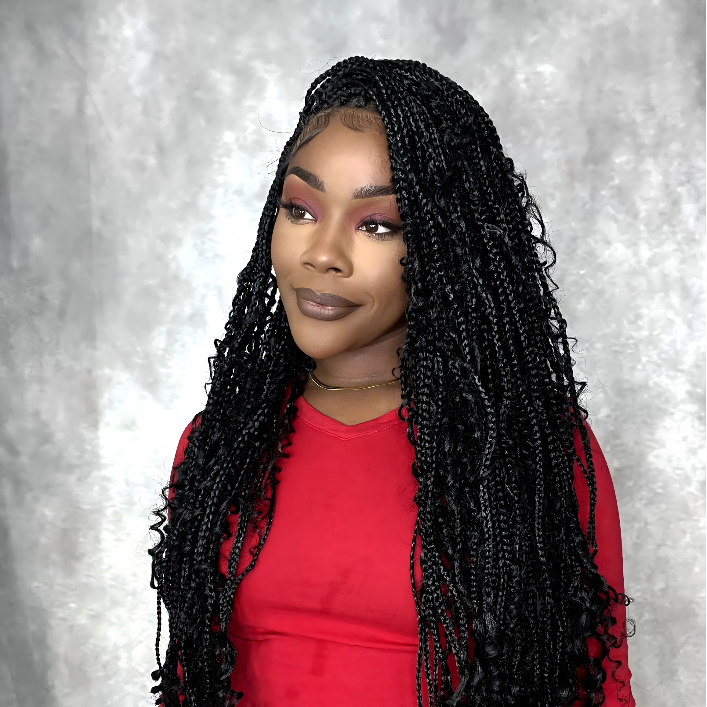 121 Strands HD Full Lace Boho Box Braided Wig