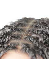 24" HD Full Lace Hand-tied Knotless Boho Box Braided With Curls Wear Go Glueless Wig