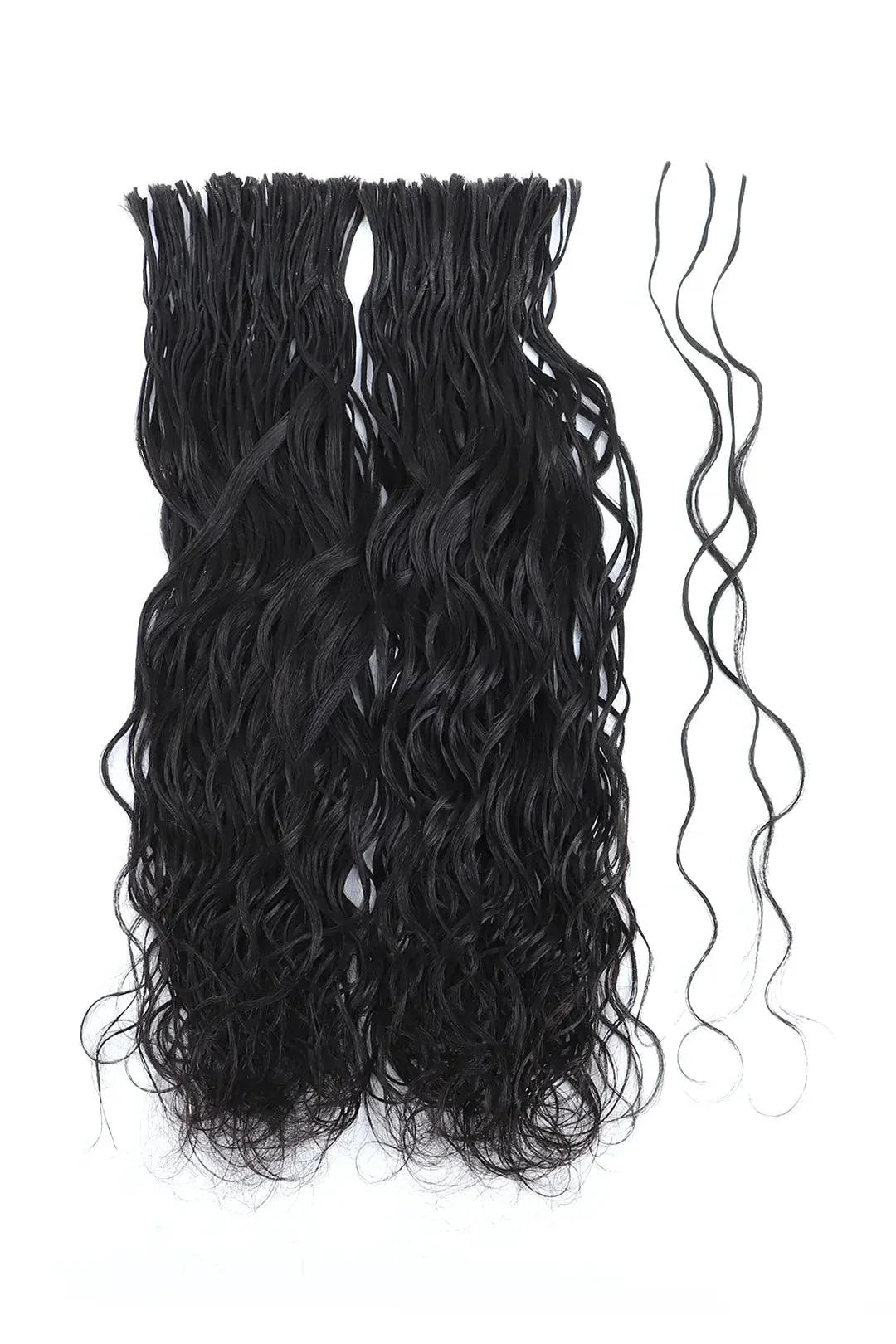 Pre-Divided Deep Wave Bulk Human Hair For Braiding